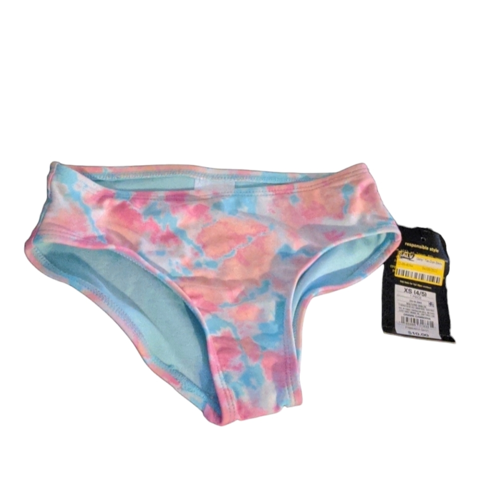 Art Class UPF 50+ Girls Tie-Dye Bikini Bottom Only Size XS (4/5) Brand New.